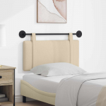 Rippuv voodipeats Seinale kinnitatav cream 90 x 55 x 5 cm kangas