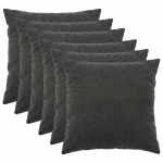 Diivanipadi 6 tk HEERLEN tumehall 60 x 60 cm boucl&eacute;