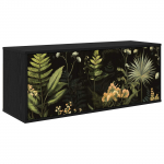 Seinale paigaldatav TV kapp RHENEN 102 x 33 x 40 cm Must tamm