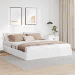 Ottomani voodiraam PUHAS VALGE 180 x 200 cm Kunstnahk