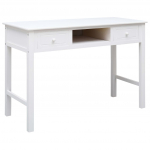 Kirjutuslaud, valge, 110 x 45 x 76 cm, puit