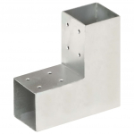 Posti&uuml;hendus l-kujuline, tsingitud metall, 71 x 71 mm