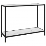 Konsoollaud, valge, 100 x 35 x 75 cm, karastatud klaas