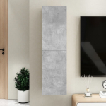Telerikapp, betoonhall, 30,5 x 30 x 110 cm, tehispuit