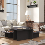 Kohvilaud 2 tk, hall, 111,5 x 50 x 33 cm, tehispuit