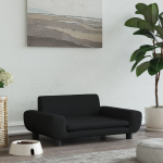 P&auml;evavoodi, must, 70 x 45 x 33 cm, samet