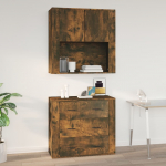 Seinakapp, suitsutatud tamm, 80x33x80 cm, tehispuit
