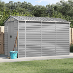 Aiakuur, helehall, 191x300x198 cm, tsingitud teras