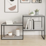 Seinariiulid 4 tk, hall sonoma tamm, 60x40x1,5 cm, tehispuit