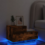 &Ouml;&ouml;kapp LED-tuledega, suitsutatud tamm, 70 x 36 x 40,5 cm