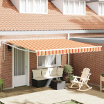 K&auml;igukohandatav varikatus Kollane ja oranž 400 &times; 300 cm