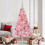 Tehis pre-lit j&otilde;ulupuu koos 300 LED-iga Roosa 180 cm PVC