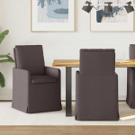 S&ouml;&ouml;gitoa Toolid 2 tk Tumepruun 57 x 67 x 98 cm kangas