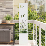 Aia privaatsuse kate valge 32 x 140 cm k&uuml;lmpruun teras