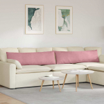 Diivanipadjad 2 tk roosa 145 x 40 cm korter kangas