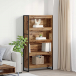 Raamaturiiul 2 tk Vana puit 80 x 30 x 155 cm Tehispuit