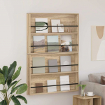 Ajakirja riiul 2 tk sonoma tamm 100 x 12 x 70 cm tehispuit
