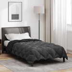 Talve tek must ja anthracite 220 x 135 cm mikrokiud