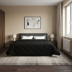 Suvised teki Must 220 x 240 cm Mikrokiud ja Teddy villa