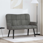 Kaks kohtaline diivan Tumehall 115 x 61 x 87 cm Samet