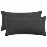 Diivanipadi 2 tk HEERLEN tumehall 40 x 70 cm boucl&eacute;