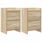 &Ouml;&ouml;kapid 2 pcs Sonoma tamm 40 x 30 x 60 cm Tehispuit