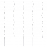 Spiraalsed taimetoed 5 tk, tsingitud teras, 170 cm