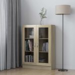 Vitriinkapp sonoma tamm 82,5 x 30,5 x 115 cm tehispuit