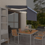 K&auml;sitsi sisset&otilde;mmatav varikatus ruloo&led,3,5x2,5m sinine/valge