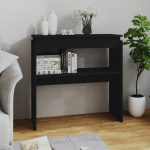 Konsoollaud, must, 80 x 30 x 80 cm, tehispuit