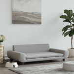 Koeravoodi, helehall, 100 x 54 x 33 cm, samet