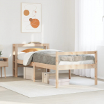 Vanemate inimeste voodiraam peatsiga, 75 x 190 cm, m&auml;nnipuit