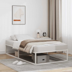 VOODIRAAM ILMA MADRATSITA VALGE 90X200 CM METALLIST