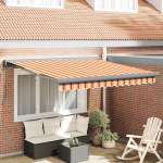 Sisset&otilde;mmatav varikatus kollane ja oranž 300 x 250 cm