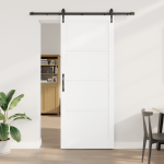 Liuguks koos tarvikute komplektiga valge 93x232 cm massiivpuusti