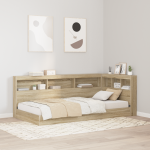 Riiulvoodi sonoma tamm 100x200 cm tehnoloogiliselt arenenud puit