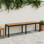 Aiapink 161 x 35 x 45 cm Tugev akatsiapuu Naturaalne ja must