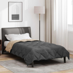 T&auml;ispika aasta tekk antratsiit ja taupe 220 x 135 cm mikrokiud