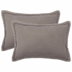 Diivanipadi 2 tk HOUTEN helehall 50 x 70 cm boucl&eacute;