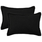 Diivanipadi 2 tk HOUTEN must 50 x 80 cm boucl&eacute;