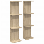 Seinariiul 2 pcs Sonoma tamm 22 x 15 x 100 cm Tehispuit