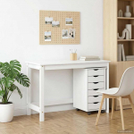 T&ouml;&ouml;laud ja rullkappi komplekt MOSS 2 pcs Valge