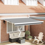 Varikatus valge 3,5 x 2,5 m metall