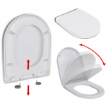 Vaikselt sulguv prill-laud, valge, kandiline