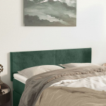 Voodipeatsid, tumerohelised, 144x5x78/88 cm, samet