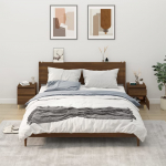 &Ouml;&ouml;kapid 2 tk, pruun tamm, 40 x 35 x 50 cm