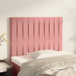 Voodipeatsid 2 tk, roosa, 90x5x78/88 cm, samet