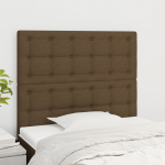 Voodipeatsid 2 tk, tumepruun, 90x5x78/88 cm, kangas