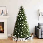 111-osaline j&otilde;ulukuulide komplekt, valge ja hall, pol&uuml;st&uuml;reen