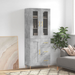 K&otilde;rge kapp, betoonhall, 69,5 x 34 x 180 cm,tehispuit